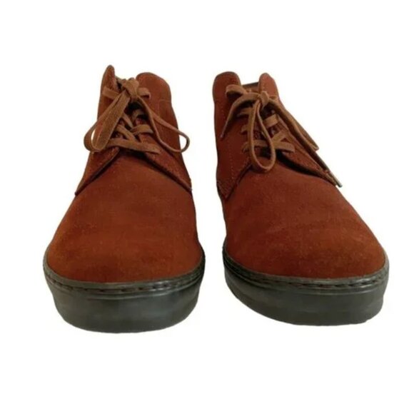 NWOT TOD'S RUST BROWN SUEDE LACE UP BOOTIES - 7,5 - Picture 2 of 5